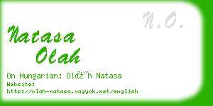 natasa olah business card